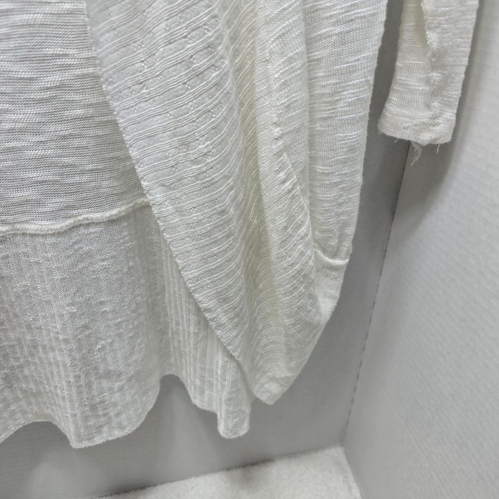 Women's Femanding White Open Front Cardigan S - Picture 4 of 6